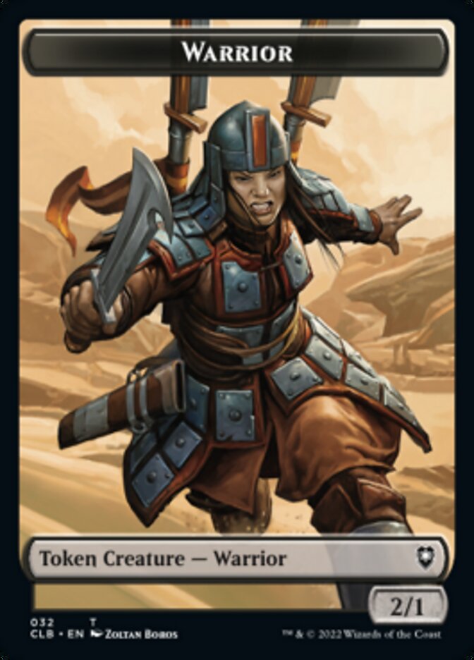 Image of Warrior // Inkling Double-Sided Token [Commander Legends: Battle for Baldur's Gate Tokens]