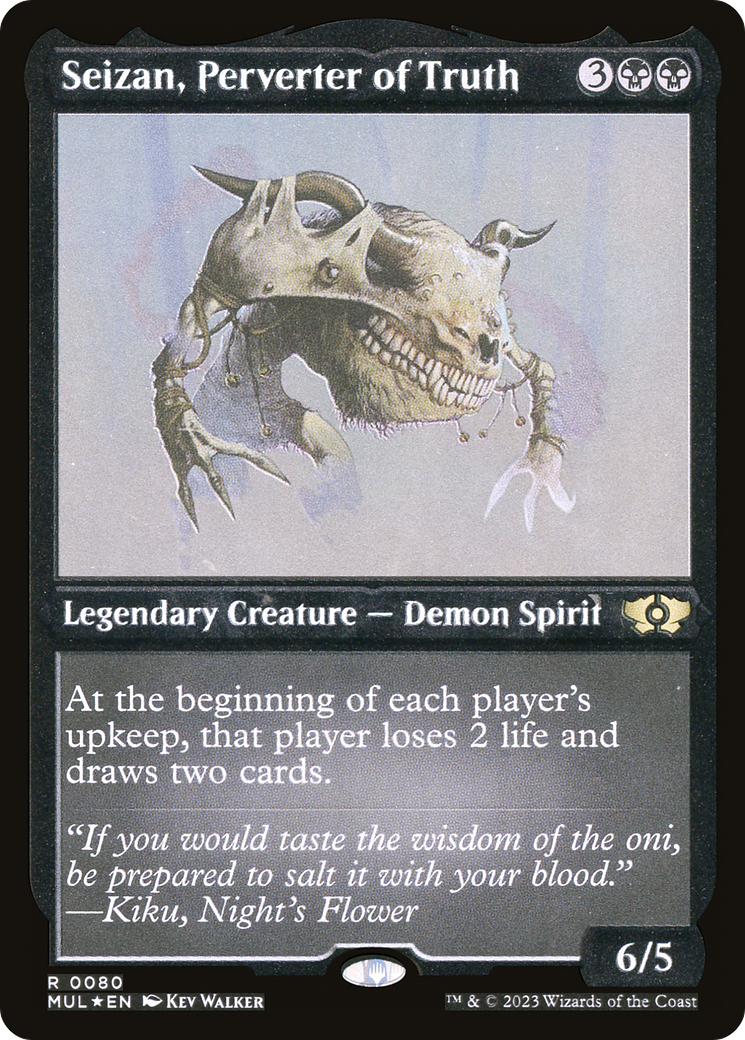 Image of Seizan, Perverter of Truth (Foil Etched) [Multiverse Legends]