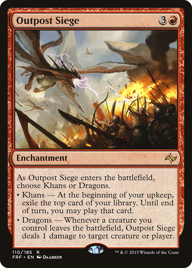 Image of Outpost Siege (FRF-110) - Fate Reforged Foil