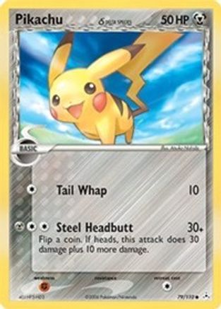 Image of Pikachu (79/110) (Delta Species) (Stamped) [EX: Holon Phantoms]