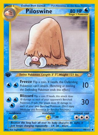 Image of Piloswine (44/111) [Neo Genesis 1st Edition]