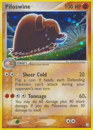 Image of Piloswine (13/109) (Stamped) [EX: Team Rocket Returns]