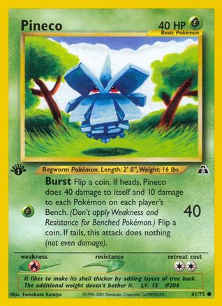Image of Pineco (61/75) [Neo Discovery 1st Edition]