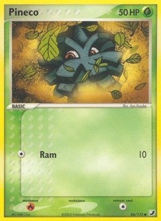 Image of Pineco (66/115) (Stamped) [EX: Unseen Forces]