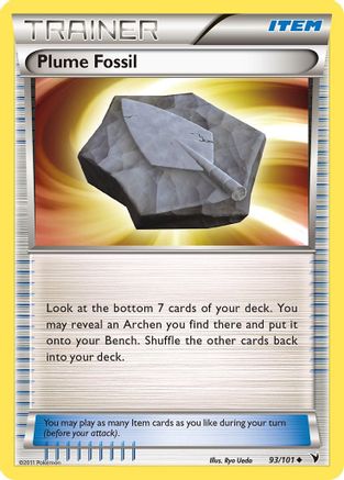 Image of Plume Fossil (93/101) [Black & White: Noble Victories]
