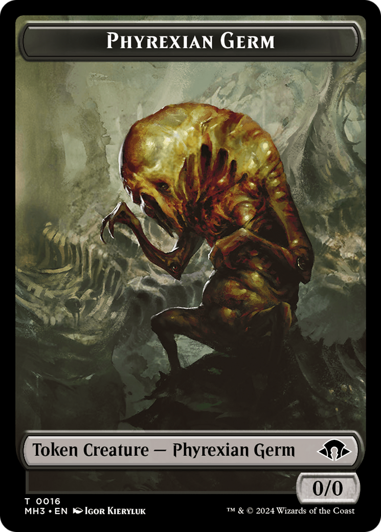 Image of Phyrexian Germ // Kraken Double-Sided Token [Modern Horizons 3 Tokens]