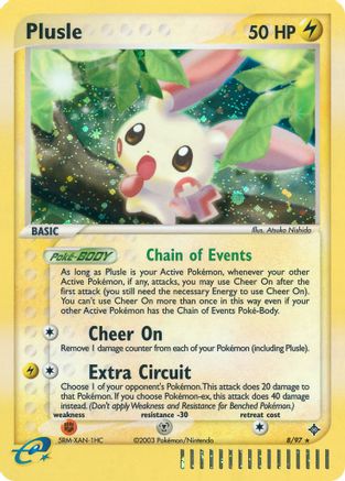 Image of Plusle (8/97) [EX: Dragon]