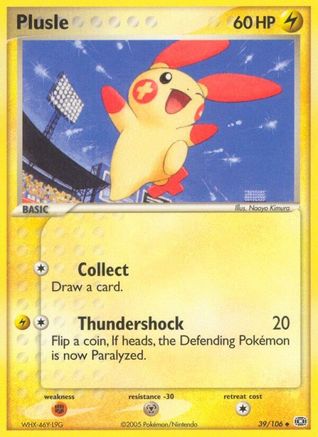 Image of Plusle (39/106) (Stamped) [EX: Emerald]