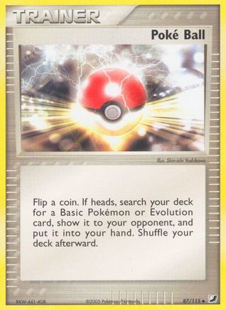 Image of Poke Ball (87/115) (Stamped) [EX: Unseen Forces]
