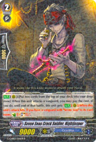 Image of Seven Seas Crack Soldier, Nightjasper (G-CHB03/025EN) [Rummy Labyrinth Under the Moonlight]