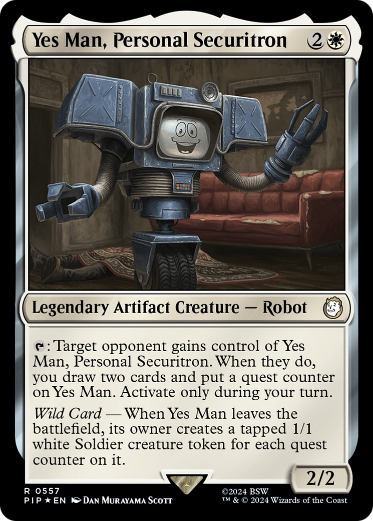 Image of Yes Man, Personal Securitron (Surge Foil) [Fallout]