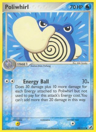 Image of Poliwhirl (68/115) (Stamped) [EX: Unseen Forces]