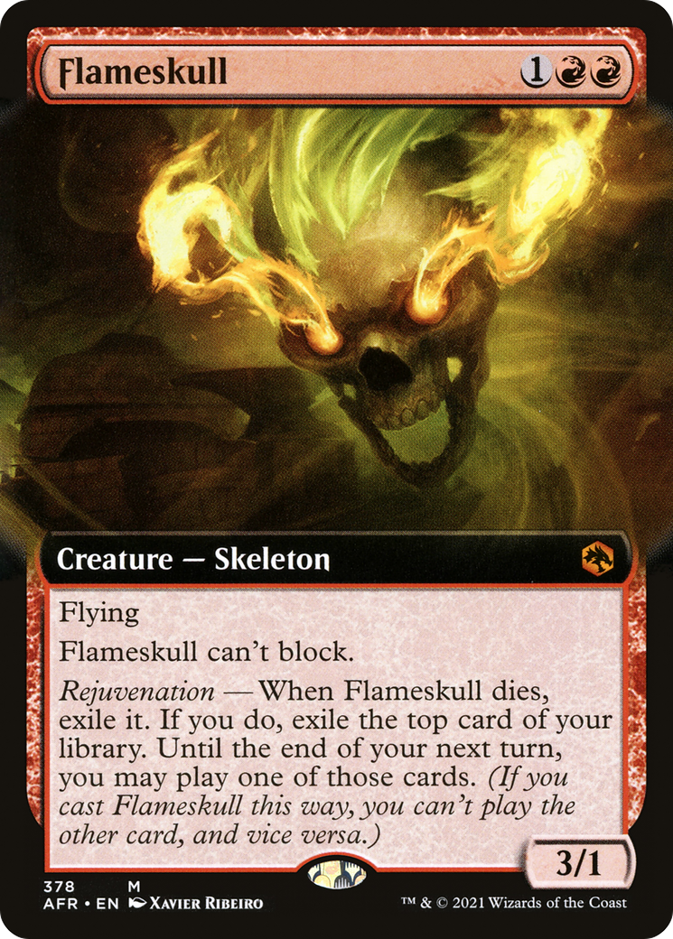 Image of Flameskull (Extended Art) [Dungeons & Dragons: Adventures in the Forgotten Realms]
