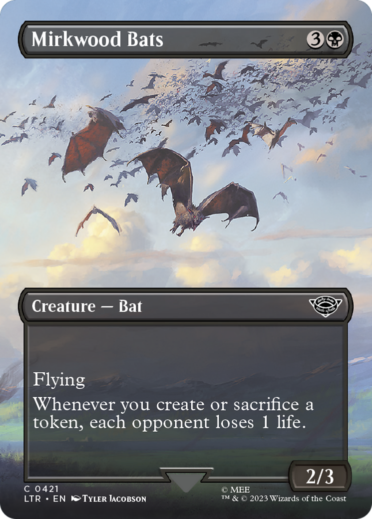 Image of Mirkwood Bats (Borderless Alternate Art) [The Lord of the Rings: Tales of Middle-Earth]