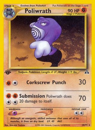 Image of Poliwrath (28/75) [Neo Discovery 1st Edition]