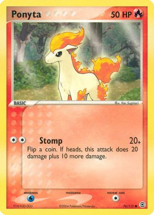 Image of Ponyta (76/112) [EX: FireRed & LeafGreen]