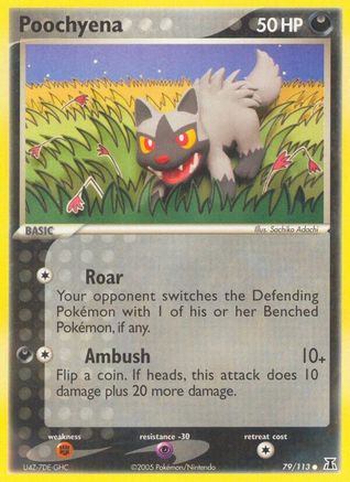 Image of Poochyena (79/113) (Stamped) [EX: Delta Species]