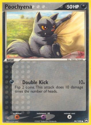 Image of Poochyena (58/108) (Stamped) [EX: Power Keepers]