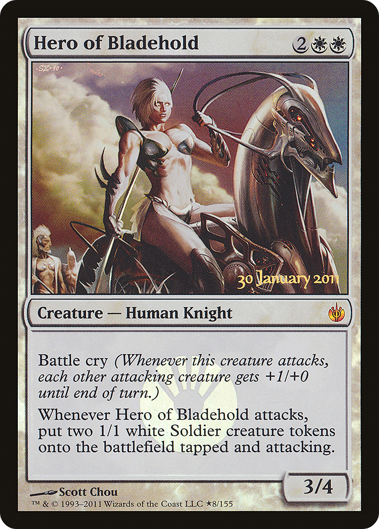Image of Hero of Bladehold [Mirrodin Besieged Prerelease Promos]