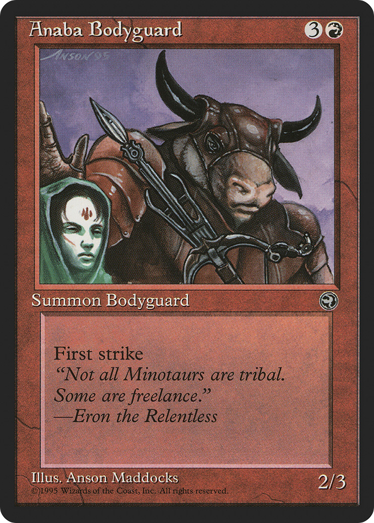 Image of Anaba Bodyguard (Halina Flavor Text) [Homelands]