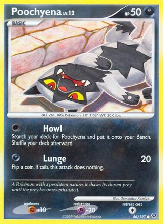 Image of Poochyena (86/127) [Platinum: Base Set]