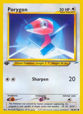 Image of Porygon (78/105) [Neo Destiny 1st Edition]