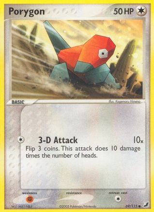 Image of Porygon (69/115) (Stamped) [EX: Unseen Forces]