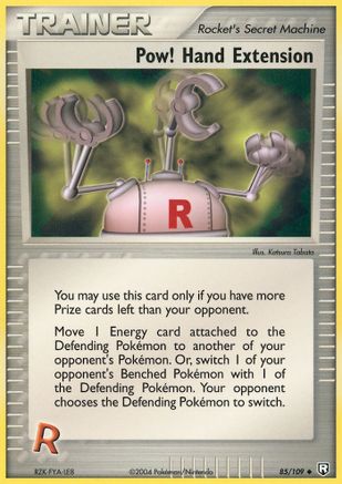 Image of Pow! Hand Extension (85/109) (Stamped) [EX: Team Rocket Returns]