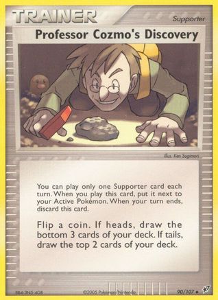 Image of Professor Cozmo's Discovery (90/107) (Stamped) [EX: Deoxys]