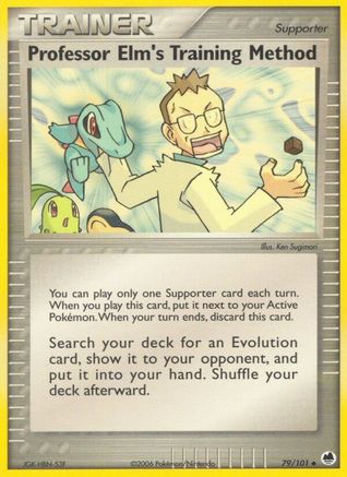 Image of Professor Elm's Training Method (79/101) (Stamped) [EX: Dragon Frontiers]