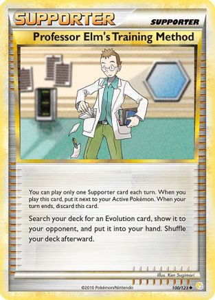 Image of Professor Elm's Training Method (100/123) [HeartGold & SoulSilver: Base Set]