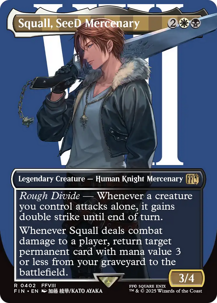 Image of Squall, SeeD Mercenary (Borderless) [FINAL FANTASY]