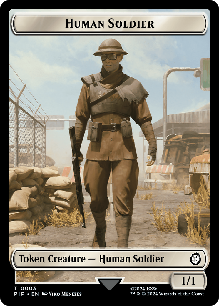 Image of Soldier (004) // Human Soldier Double-Sided Token [Fallout Tokens]