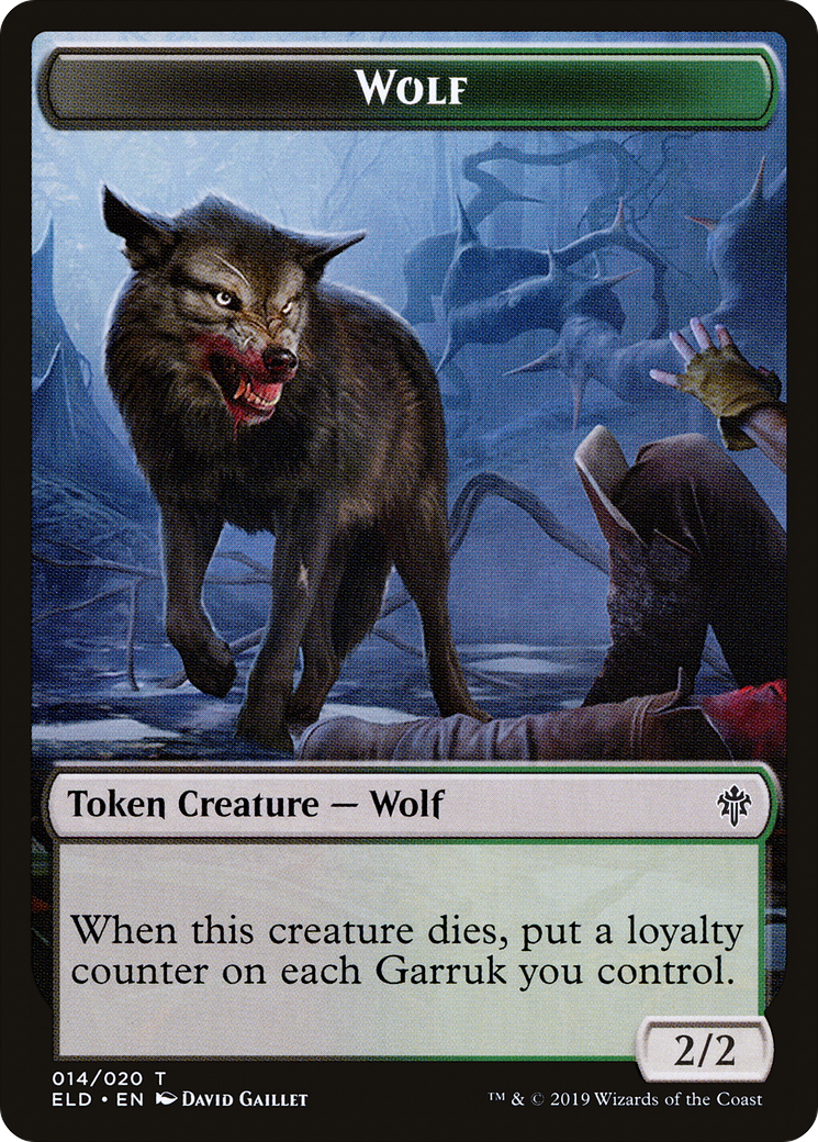 Image of Wolf Token [Throne of Eldraine Tokens]