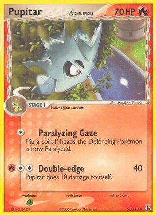 Image of Pupitar (51/113) (Delta Species) (Stamped) [EX: Delta Species]