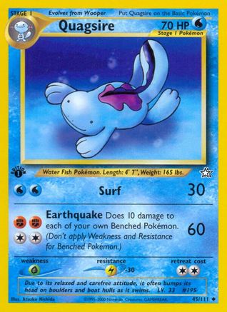 Image of Quagsire (45/111) [Neo Genesis 1st Edition]