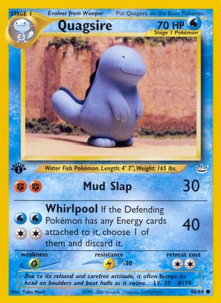 Image of Quagsire (48/64) [Neo Revelation 1st Edition]