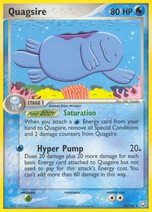 Image of Quagsire (26/109) (Stamped) [EX: Team Rocket Returns]