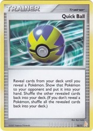 Image of Quick Ball (10/11) [Diamond & Pearl: Trainer Kit - Lucario]