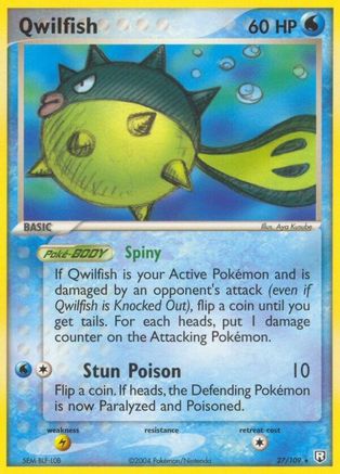 Image of Qwilfish (27/109) (Stamped) [EX: Team Rocket Returns]