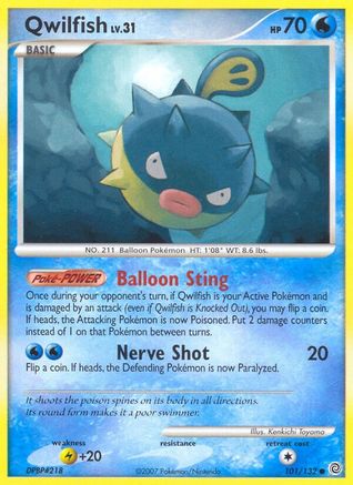 Image of Qwilfish (101/132) [Diamond & Pearl: Secret Wonders]