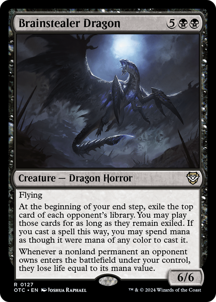 Image of Brainstealer Dragon [Outlaws of Thunder Junction Commander]