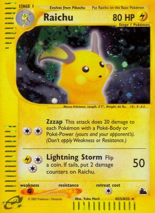 Image of Raichu (H25/H32) [Skyridge]