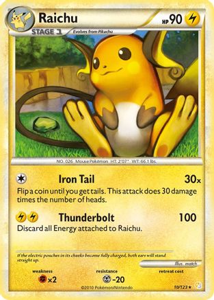 Image of Raichu (10/123) [HeartGold & SoulSilver: Base Set]