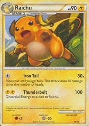 Image of Raichu (19/30) [HeartGold & SoulSilver: Trainer Kit - Raichu]
