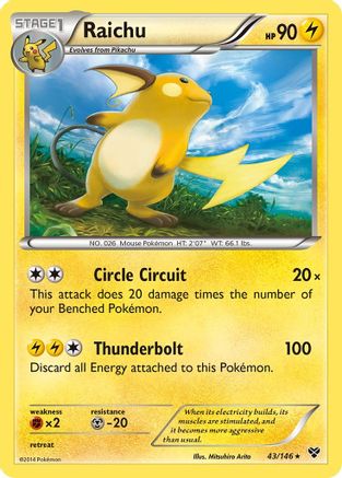 Image of Raichu (43/146) [XY: Base Set]
