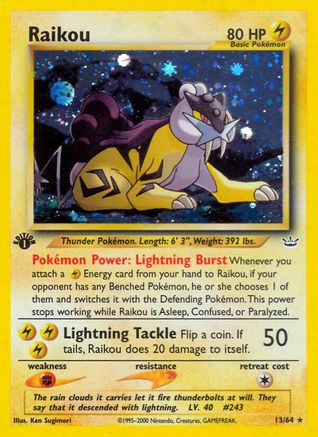 Image of Raikou (13/64) [Neo Revelation 1st Edition]