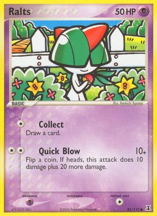 Image of Ralts (81/113) (Stamped) [EX: Delta Species]