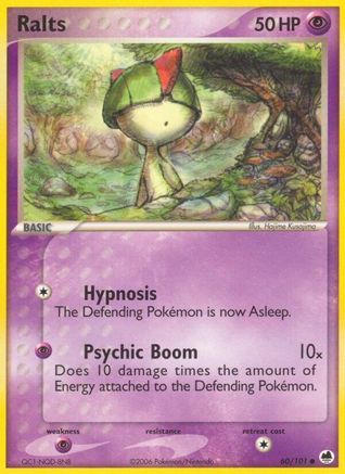 Image of Ralts (60/101) (Stamped) [EX: Dragon Frontiers]