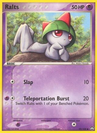 Image of Ralts (59/108) (Stamped) [EX: Power Keepers]